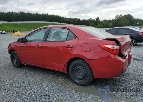 2015 Toyota Corolla L z USA, uszkodzony, nr VIN 2T1BURHE4FC407254